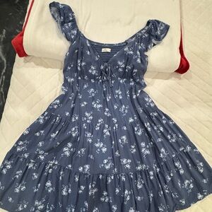 Floral Blue Dress
